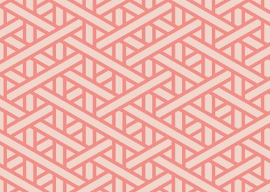 Renkli fayans, kusursuz rastgele dokuma çizgileri deseni, bağlantı sanatı arkaplan tasarımı illüstrasyonu  