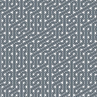 Renkli fayans, kusursuz rastgele dokuma çizgileri deseni, bağlantı sanatı arkaplan tasarımı illüstrasyonu  