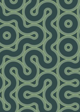 monokrom rastgele geçiş çizgileri üretken sanat tarzı renkli logo illüstrasyonu