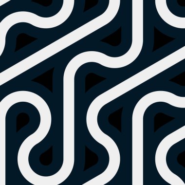 Renkli fayanslar, pürüzsüz rastgele birbirine bağlı dalgalı çizgiler deseni, bağlantı sanatı arkaplan tasarımı çizimi  