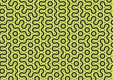 monokrom rastgele geçiş çizgileri üretken sanat tarzı renkli logo illüstrasyonu