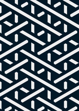 Renkli fayans, kusursuz rastgele dokuma çizgileri deseni, bağlantı sanatı arkaplan tasarımı illüstrasyonu  