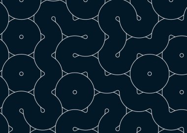 Renkli fayanslar, pürüzsüz rastgele birbirine bağlı dalgalı çizgiler deseni, bağlantı sanatı arkaplan tasarımı çizimi  