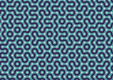 monokrom rastgele geçiş çizgileri üretken sanat tarzı renkli logo illüstrasyonu