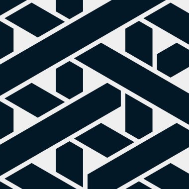 Renkli fayans, kusursuz rastgele dokuma çizgileri deseni, bağlantı sanatı arkaplan tasarımı illüstrasyonu  