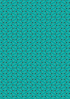 Renkli fayans, kusursuz rastgele dokuma çizgileri deseni, bağlantı sanatı arkaplan tasarımı illüstrasyonu  