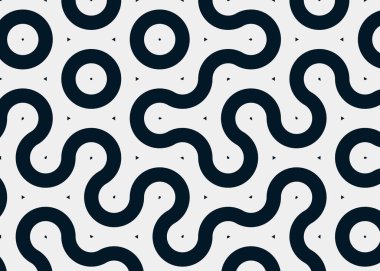 Renkli fayanslar, pürüzsüz rastgele birbirine bağlı dalgalı çizgiler deseni, bağlantı sanatı arkaplan tasarımı çizimi  