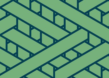 Renkli fayans, kusursuz rastgele dokuma çizgileri deseni, bağlantı sanatı arkaplan tasarımı illüstrasyonu  