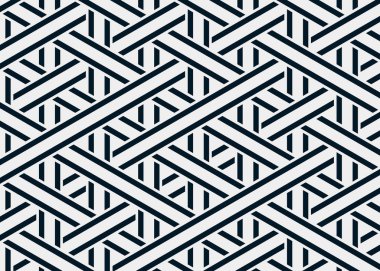 Renkli fayans, kusursuz rastgele dokuma çizgileri deseni, bağlantı sanatı arkaplan tasarımı illüstrasyonu  