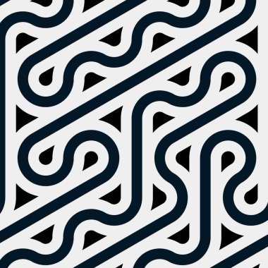 Renkli fayanslar, pürüzsüz rastgele birbirine bağlı dalgalı çizgiler deseni, bağlantı sanatı arkaplan tasarımı çizimi  