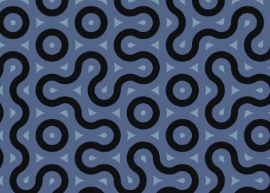 monokrom rastgele geçiş çizgileri üretken sanat tarzı renkli logo illüstrasyonu