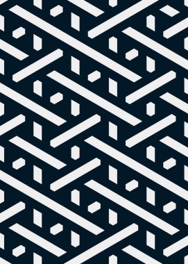 Renkli fayans, kusursuz rastgele dokuma çizgileri deseni, bağlantı sanatı arkaplan tasarımı illüstrasyonu  