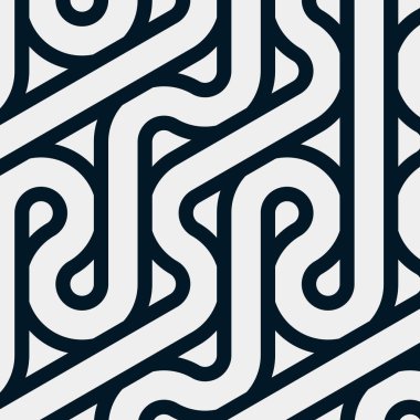 Renkli fayanslar, pürüzsüz rastgele birbirine bağlı dalgalı çizgiler deseni, bağlantı sanatı arkaplan tasarımı çizimi  