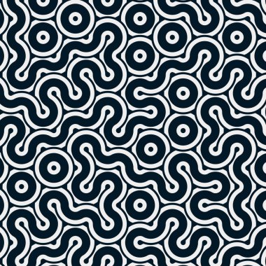 dalgalı ve eğri çizgileri olan renkli fayanslar, bağlantı sanatı arkaplan tasarımı illüstrasyonu 