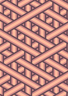 Renkli fayans, kusursuz rastgele dokuma çizgileri deseni, bağlantı sanatı arkaplan tasarımı illüstrasyonu  