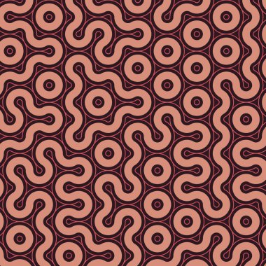 dalgalı ve eğri çizgileri olan renkli fayanslar, bağlantı sanatı arkaplan tasarımı illüstrasyonu 