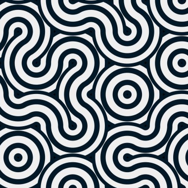 dalgalı ve eğri çizgileri olan renkli fayanslar, bağlantı sanatı arkaplan tasarımı illüstrasyonu 