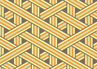 Renkli fayans, kusursuz rastgele dokuma çizgileri deseni, bağlantı sanatı arkaplan tasarımı illüstrasyonu  