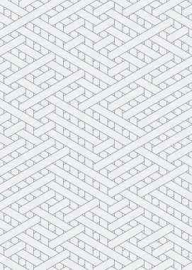 Renkli fayans, kusursuz rastgele dokuma çizgileri deseni, bağlantı sanatı arkaplan tasarımı illüstrasyonu  