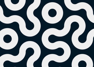 Renkli fayanslar, pürüzsüz rastgele birbirine bağlı dalgalı çizgiler deseni, bağlantı sanatı arkaplan tasarımı çizimi  