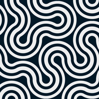 dalgalı ve eğri çizgileri olan renkli fayanslar, bağlantı sanatı arkaplan tasarımı illüstrasyonu 