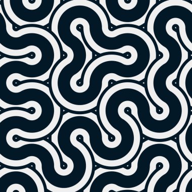 dalgalı ve eğri çizgileri olan renkli fayanslar, bağlantı sanatı arkaplan tasarımı illüstrasyonu 