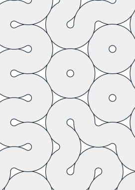 dalgalı ve eğri çizgileri olan renkli fayanslar, bağlantı sanatı arkaplan tasarımı illüstrasyonu 