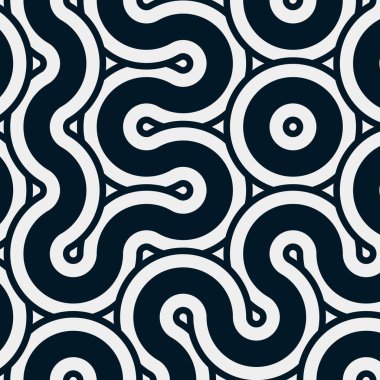 dalgalı ve eğri çizgileri olan renkli fayanslar, bağlantı sanatı arkaplan tasarımı illüstrasyonu 