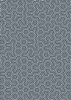 Renkli fayanslar, pürüzsüz rastgele birbirine bağlı dalgalı çizgiler deseni, bağlantı sanatı arkaplan tasarımı çizimi  