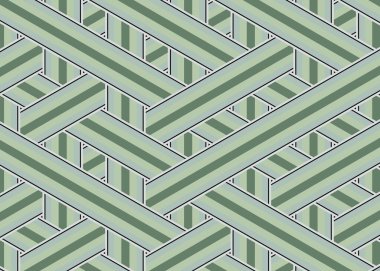 Renkli fayans, kusursuz rastgele dokuma çizgileri deseni, bağlantı sanatı arkaplan tasarımı illüstrasyonu  