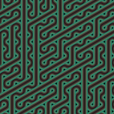 Renkli fayans, kusursuz rastgele dokuma çizgileri deseni, bağlantı sanatı arkaplan tasarımı illüstrasyonu  