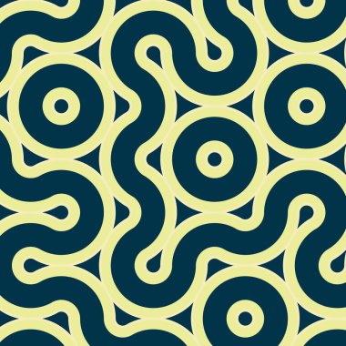 dalgalı ve eğri çizgileri olan renkli fayanslar, bağlantı sanatı arkaplan tasarımı illüstrasyonu 