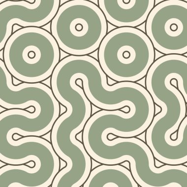 dalgalı ve eğri çizgileri olan renkli fayanslar, bağlantı sanatı arkaplan tasarımı illüstrasyonu  