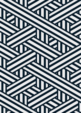 Renkli fayans, kusursuz rastgele dokuma çizgileri deseni, bağlantı sanatı arkaplan tasarımı illüstrasyonu  