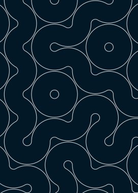 dalgalı ve eğri çizgileri olan renkli fayanslar, bağlantı sanatı arkaplan tasarımı illüstrasyonu 