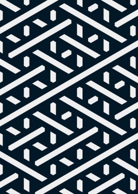 Renkli fayans, kusursuz rastgele dokuma çizgileri deseni, bağlantı sanatı arkaplan tasarımı illüstrasyonu  