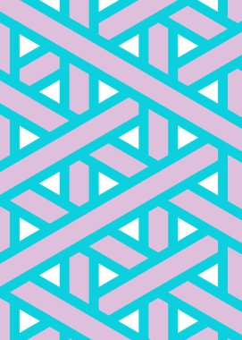 Renkli fayans, kusursuz rastgele dokuma çizgileri deseni, bağlantı sanatı arkaplan tasarımı illüstrasyonu  