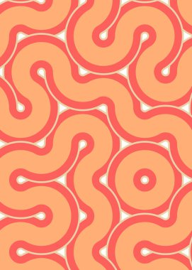 monokrom rastgele geçiş çizgileri üretken sanat tarzı renkli logo illüstrasyonu