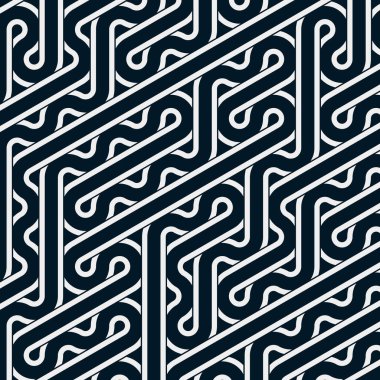 Renkli fayanslar, pürüzsüz rastgele birbirine bağlı dalgalı çizgiler deseni, bağlantı sanatı arkaplan tasarımı çizimi  