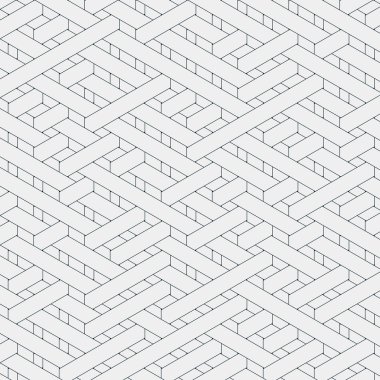 Renkli fayans, kusursuz rastgele dokuma çizgileri deseni, bağlantı sanatı arkaplan tasarımı illüstrasyonu  