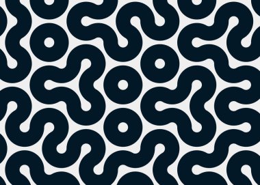 Renkli fayanslar, pürüzsüz rastgele birbirine bağlı dalgalı çizgiler deseni, bağlantı sanatı arkaplan tasarımı çizimi  