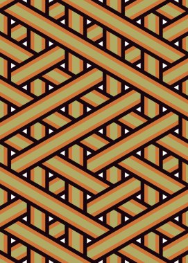 Renkli fayans, kusursuz rastgele dokuma çizgileri deseni, bağlantı sanatı arkaplan tasarımı illüstrasyonu  