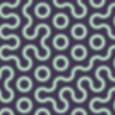 dalgalı ve eğri çizgileri olan renkli fayanslar, bağlantı sanatı arkaplan tasarımı illüstrasyonu  