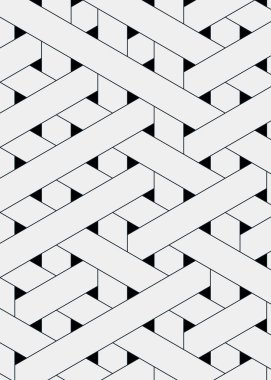 Renkli fayans, kusursuz rastgele dokuma çizgileri deseni, bağlantı sanatı arkaplan tasarımı illüstrasyonu  