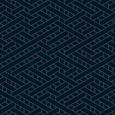 Renkli fayans, kusursuz rastgele dokuma çizgileri deseni, bağlantı sanatı arkaplan tasarımı illüstrasyonu  