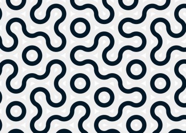 Renkli fayanslar, pürüzsüz rastgele birbirine bağlı dalgalı çizgiler deseni, bağlantı sanatı arkaplan tasarımı çizimi  