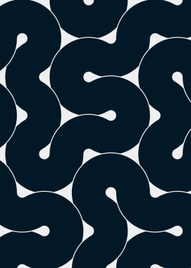 dalgalı ve eğri çizgileri olan renkli fayanslar, bağlantı sanatı arkaplan tasarımı illüstrasyonu 