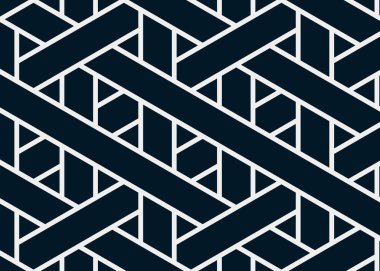 Renkli fayans, kusursuz rastgele dokuma çizgileri deseni, bağlantı sanatı arkaplan tasarımı illüstrasyonu  