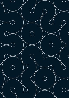 Renkli fayanslar, pürüzsüz rastgele birbirine bağlı dalgalı çizgiler deseni, bağlantı sanatı arkaplan tasarımı çizimi  