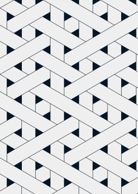 Renkli fayans, kusursuz rastgele dokuma çizgileri deseni, bağlantı sanatı arkaplan tasarımı illüstrasyonu  